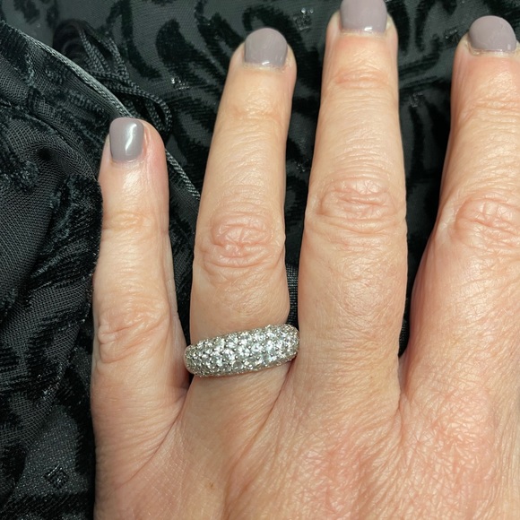 The Bradford Exchange Jewelry - Silver Dome Pave Ring